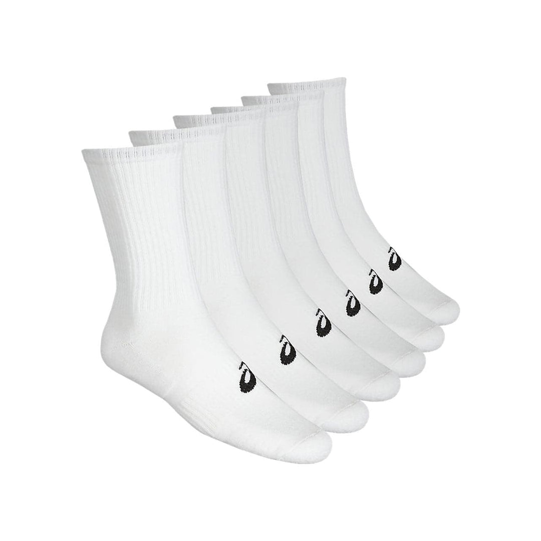 Asics Sportstyle 6PPK Crew Socks (White)