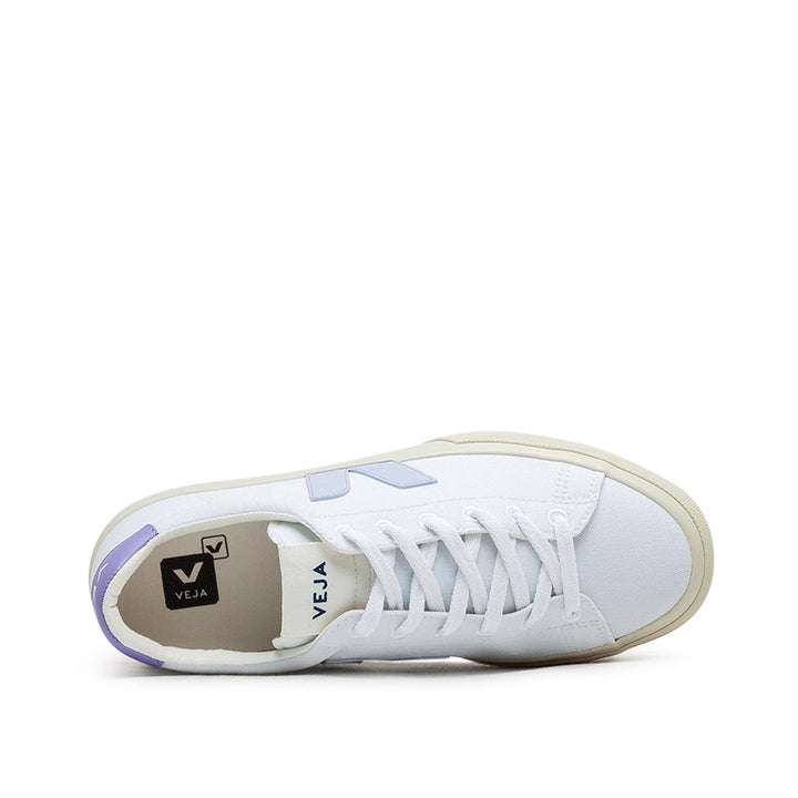 Veja WMNS Campo Canvas (wit / lichtblauw / lavendel)