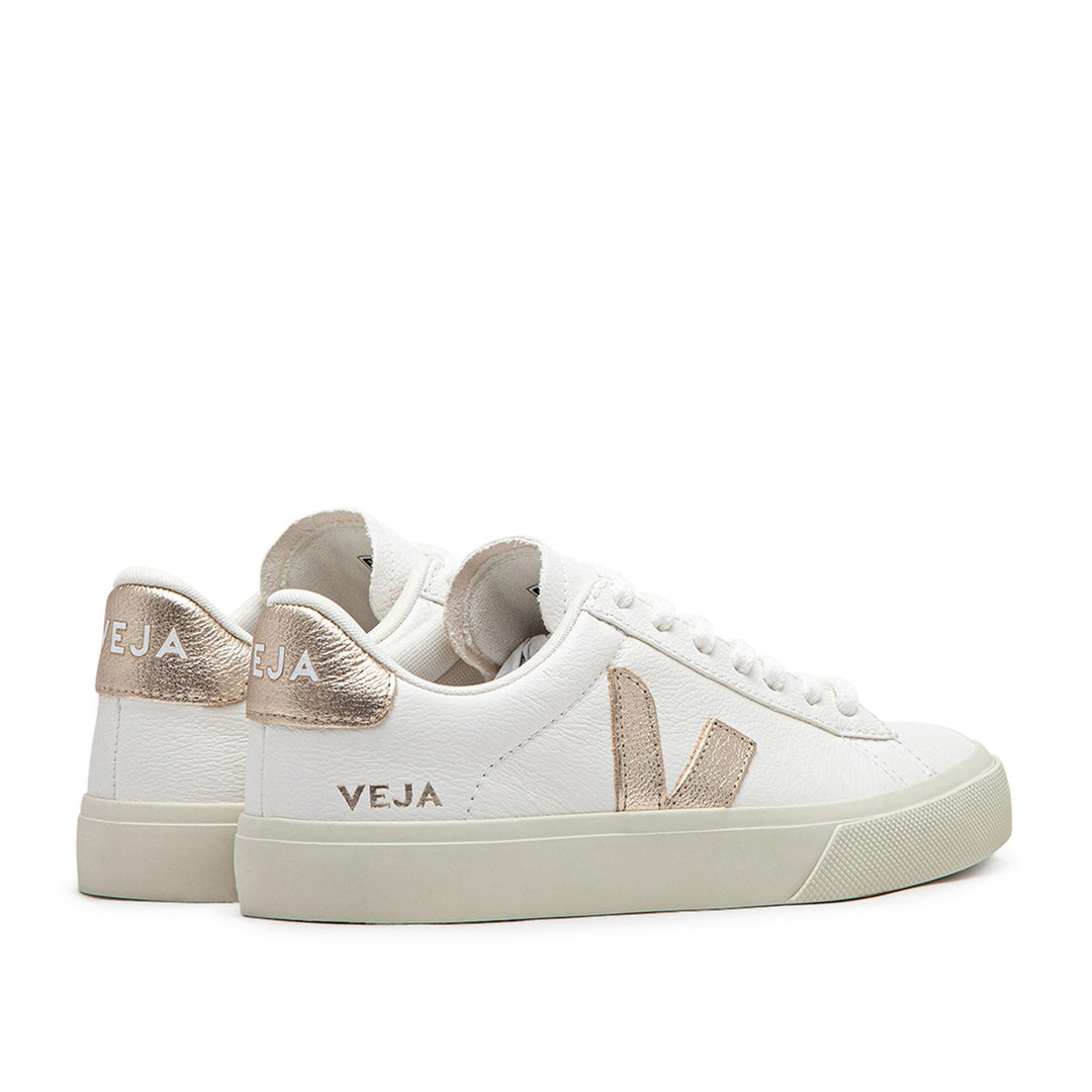 Veja WMNS Campo Chroomvrij leer (wit / brons)