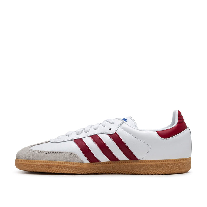 adidas Samba OG (wit / donkerrood)