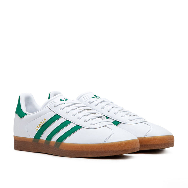 adidas Gazelle (White / Green / Gum)