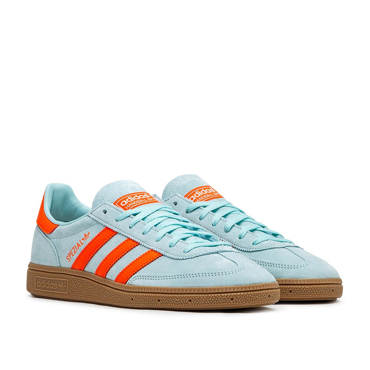 adidas Dames Handbal Spezial Sneakers (Blauw/Oranje)