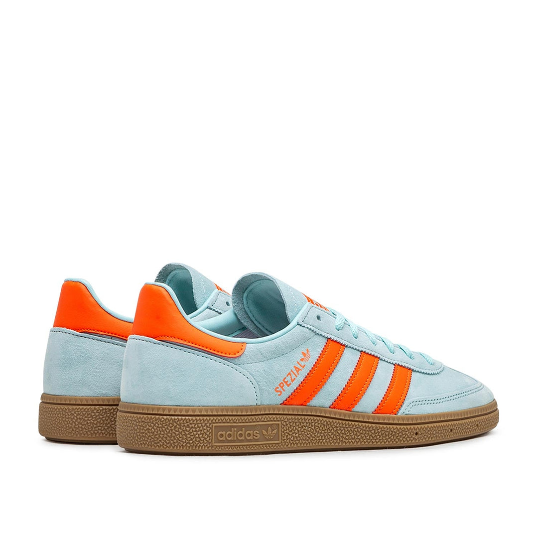 adidas Dames Handbal Spezial Sneakers (Blauw/Oranje)