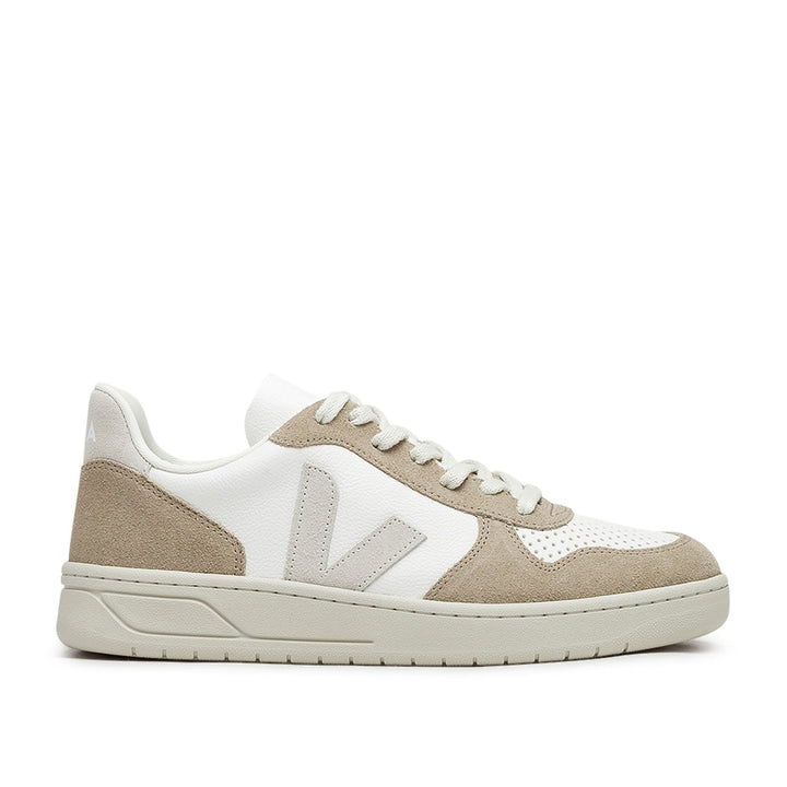 Veja V-10 Leer (Beige / Bruin)