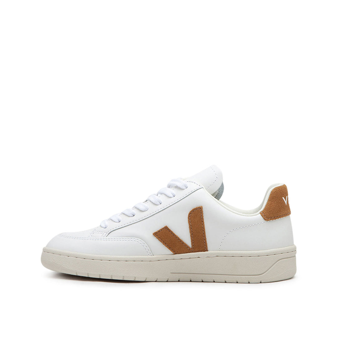 Veja WMNS V-12 Leer (Wit / Bruin)