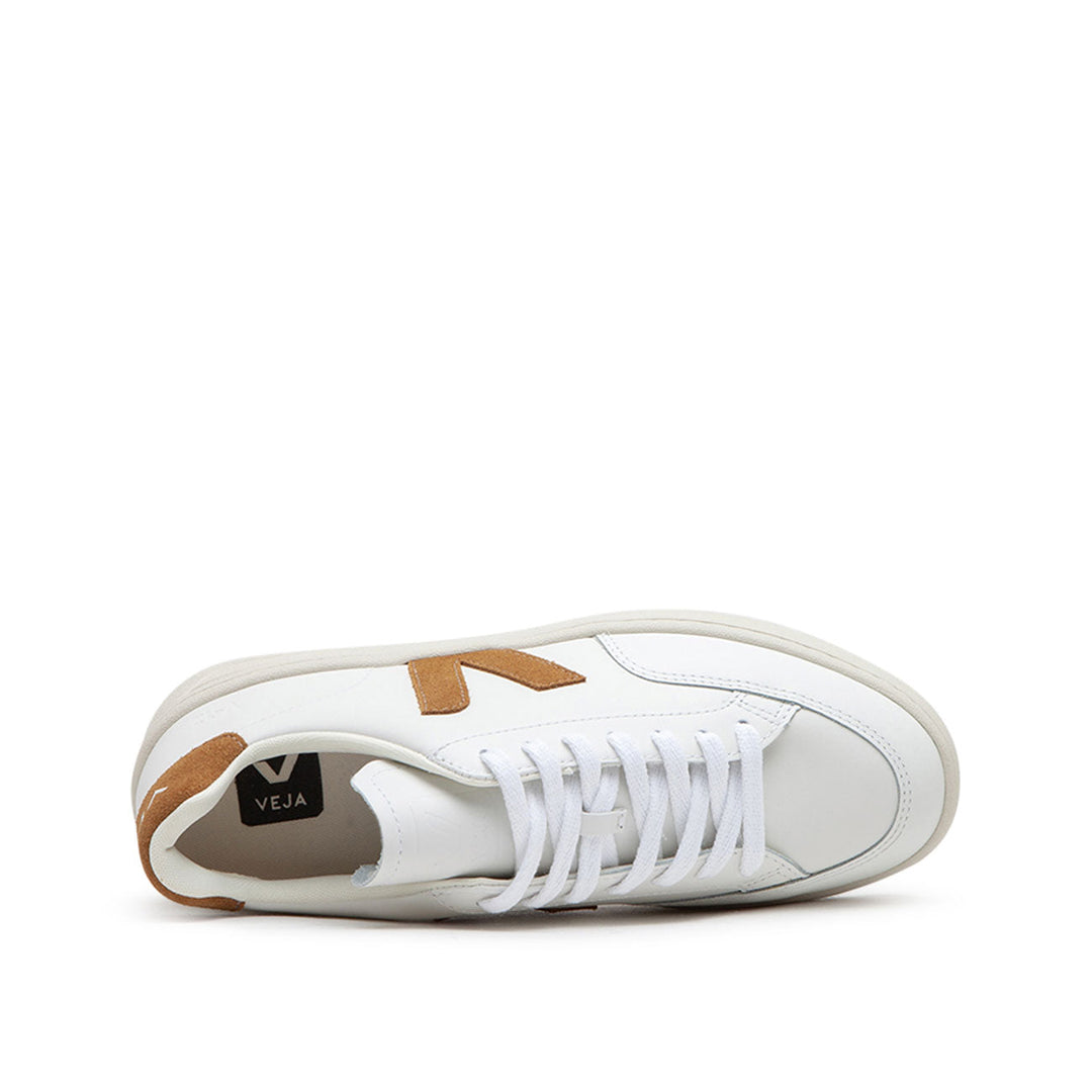 Veja WMNS V-12 Leer (Wit / Bruin)