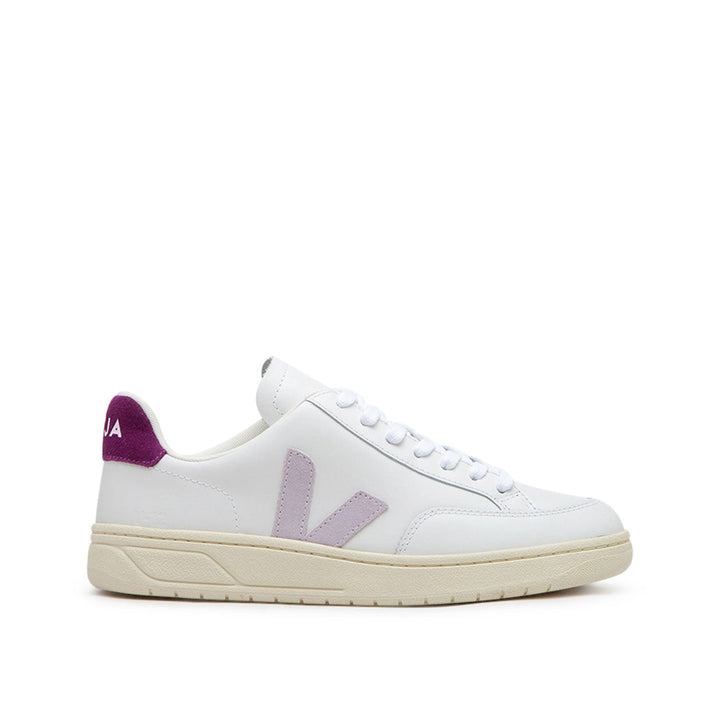 Veja WMNS V-12 Leather (Wit / Roze)