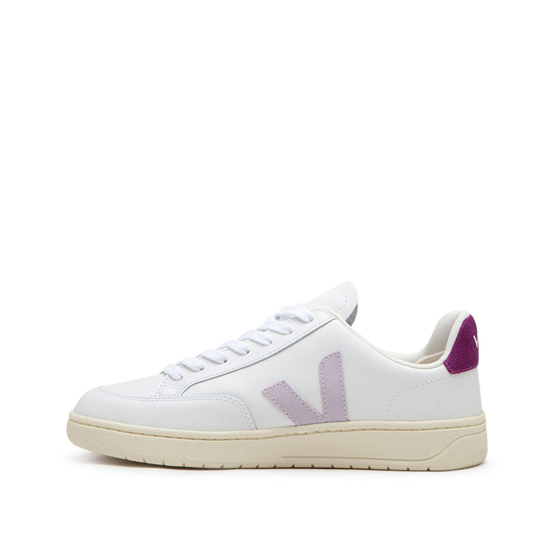 Veja WMNS V-12 Leather (Wit / Roze)