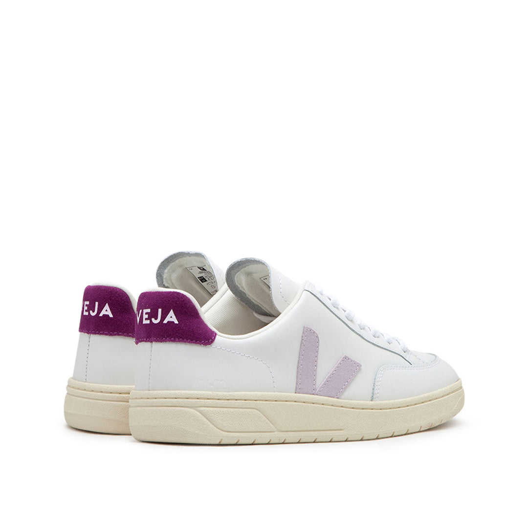 Veja WMNS V-12 Leather (Wit / Roze)