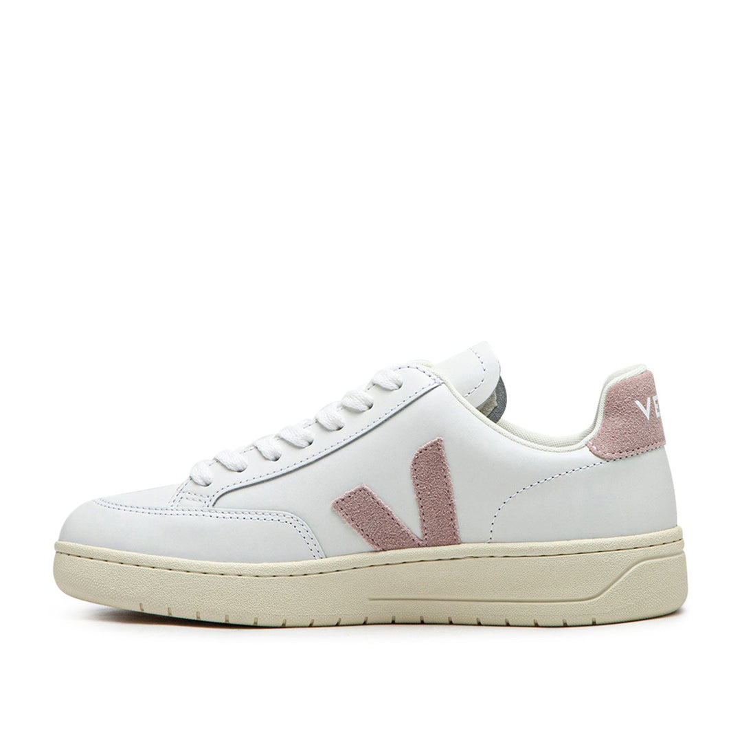 Veja WMNS V-12 Leather (Wit / Roze)