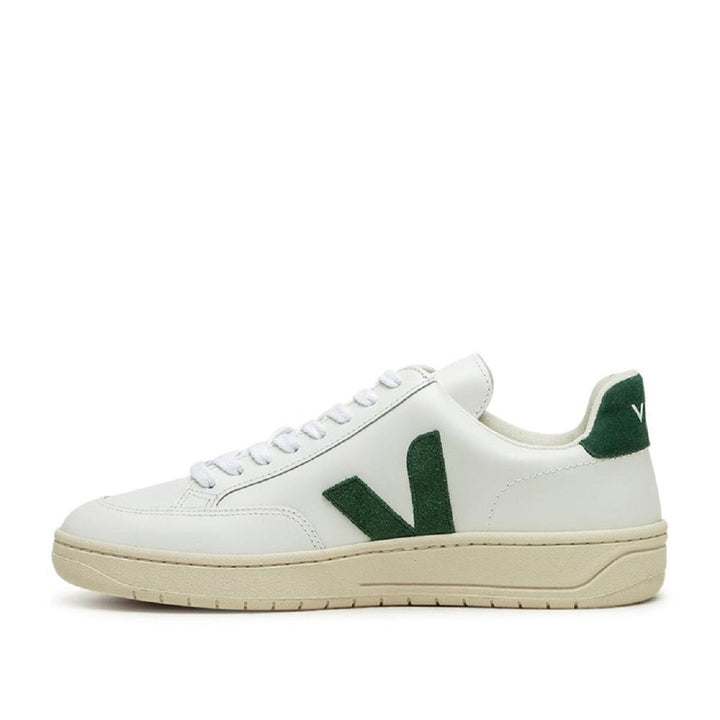 Veja V-12 Leather (White / Green)